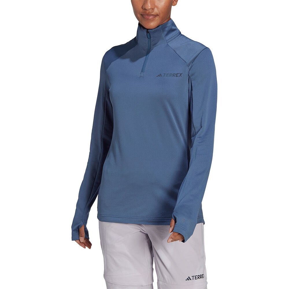 Толстовка adidas Multi Fleece Half Zip, синий