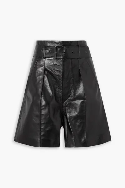 Balilaz кожаные шорты со складками и поясом Isabel Marant, черный