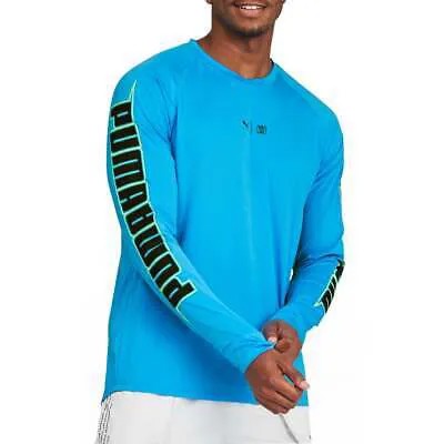Puma Train First Mile Xtreme Crew Neck Long Sleeve TShirt Mens Size S Casual To