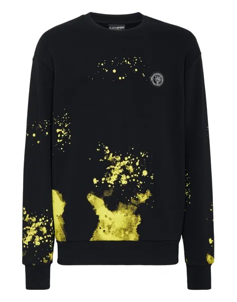 Толстовка LS Tiger Plein Sport, цвет Black/Yellow Fluo