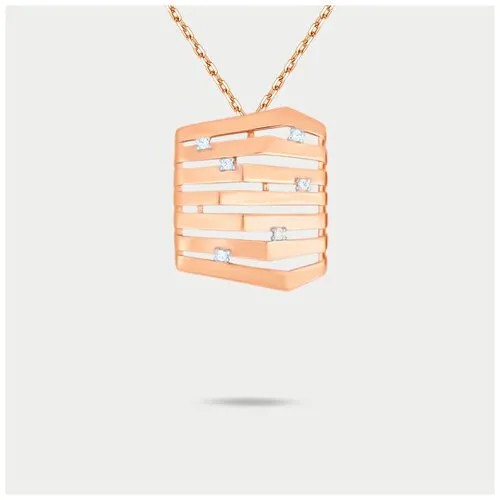 Подвеска GOLD CENTER, золото, 585 проба, фианит