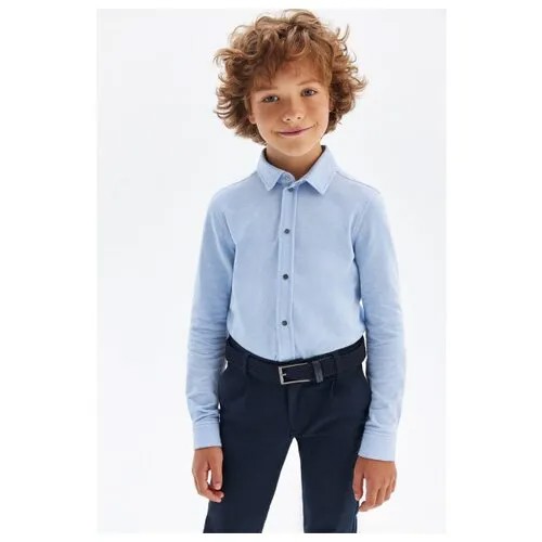 Школьная рубашка Silver Spoon, размер 170 (14), голубой