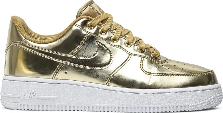 Кроссовки Nike Wmns Air Force 1 SP 'Liquid Metal - Gold', золотой