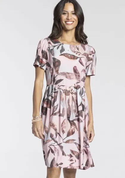 Laura Scott Summer Dress, с цветочным принтом - новая коллекция, цвет Rosa-Gemustert