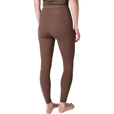 Супермягкие леггинсы для йоги 7/8 женские Sweaty Betty, цвет Walnut Brown