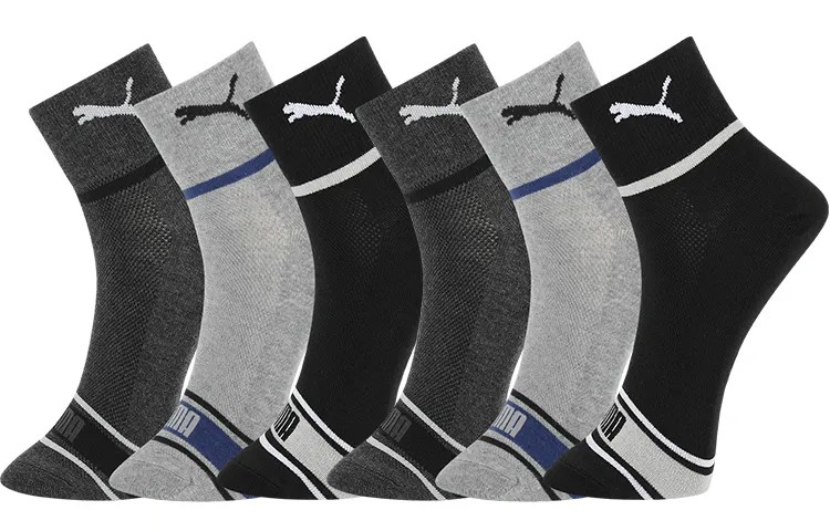 Мужские носки Puma, цвет 6 double (003 black / dark gray / light)