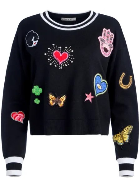 Alice + olivia толстовка Gleeson, черный