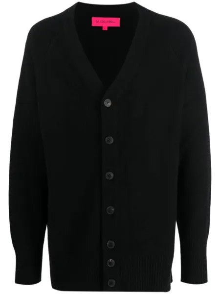 The Elder Statesman intarsia-knit cashmere cardigan, черный