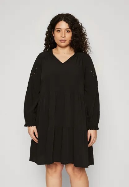 Дневное платье VMCDAFNE SHORT DRESS Vero Moda Curve, цвет black