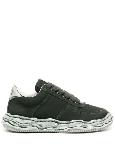 Maison MIHARA YASUHIRO кеды Wayne из канваса, зеленый