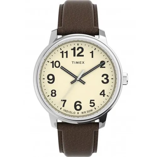 Наручные часы TIMEX Easy Reader TW2V21300, серебряный, бежевый