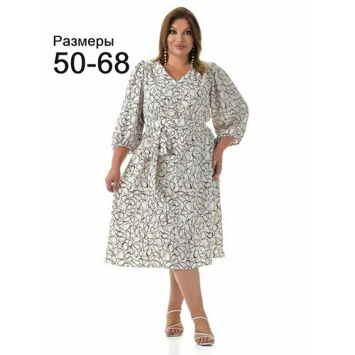 Платье PreWoman, размер 66, белый