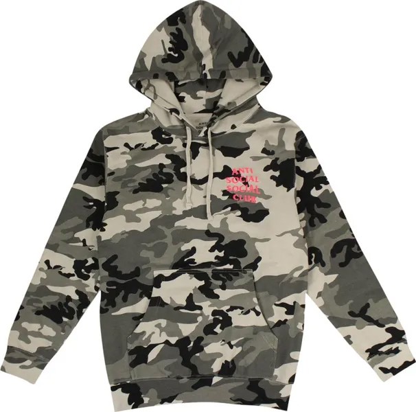 Толстовка Anti Social Social Club Frozen ASSC Hooded Sweatshirt 'Green Camo', зеленый