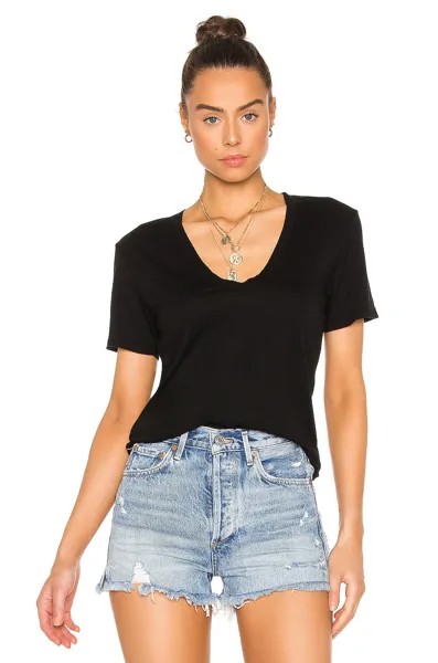 Футболка COTTON CITIZEN Classic V Neck, цвет Jet Black