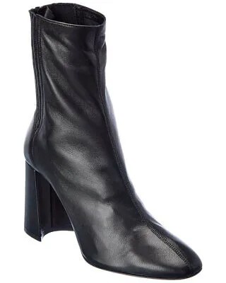 Женские кожаные ботинки Aquazzura Tres St Honore 85, черные 36