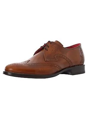 Мужские кожаные туфли-броги Jeffery West, коричневые