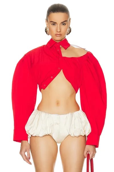 Топ Jacquemus La Chemise Galliga, цвет Red 1