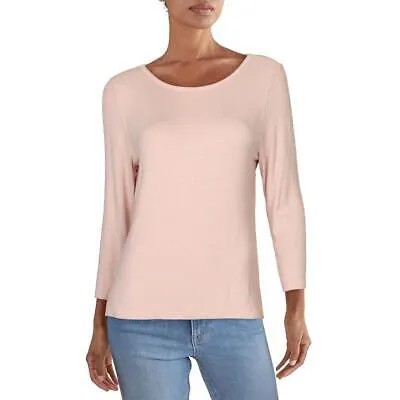 Женская розовая футболка Dolan в рубчик с вырезом лодочкой, терморубашка XL BHFO 0623