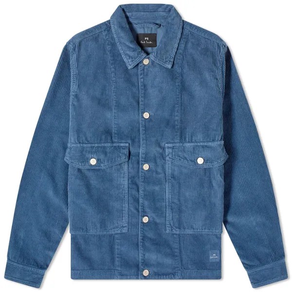 Куртка Paul Smith Cord Overshirt, синий