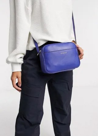 Синяя сумка-кошелек из кожи Paul Costelloe cooper-Синий