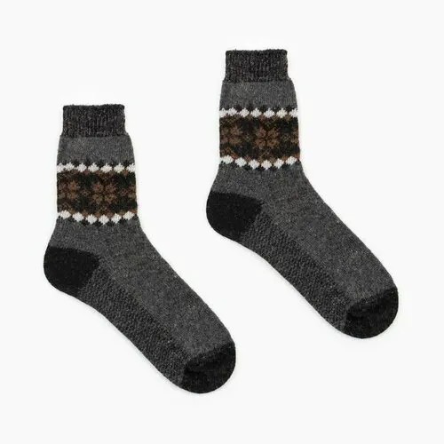 Мужские носки , 1 пара, классические, размер 27, серый