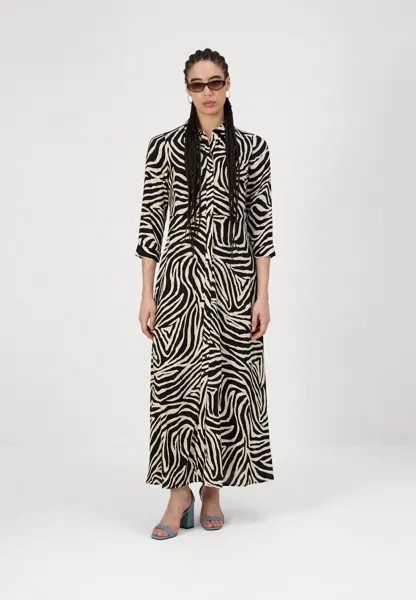 Длинное платье YASSAVANNA LONG SHIRT DRESS YAS, бежевый