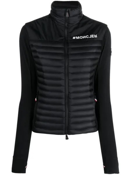 Moncler Grenoble бомбер на молнии, черный