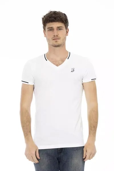 Хлопковая мужская футболка Trussardi Action, белый