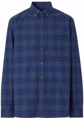 Burberry клетчатая рубашка с длинными рукавами