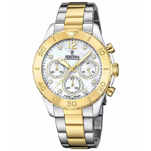 Наручные часы FESTINA, серебряный, золотой