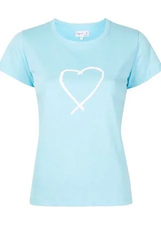 Agnès b. heart-print round-neck T-shirt