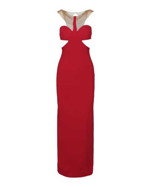 Вечернее платье с цепочкой Stella McCartney, цвет Lover Red