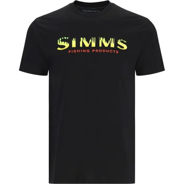 Футболка с логотипом Simms, цвет black/neon