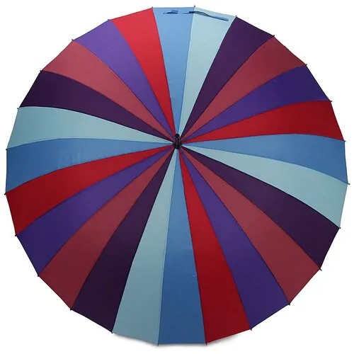 Женский зонт трость «Радуга» 713 Light Blue