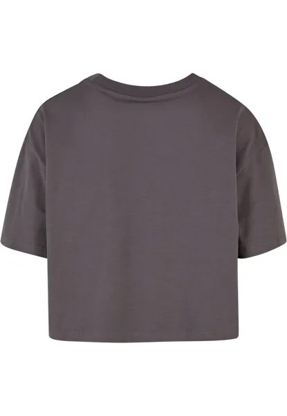 Футболка с принтом Small Signature Essential Crop Tee Karl Kani, антрацит