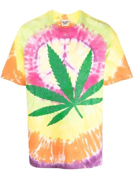 GALLERY DEPT. tie-dye print T-shirt, желтый
