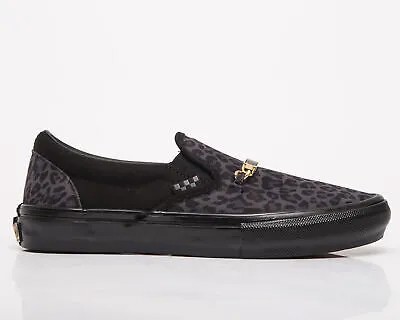 Vans Skate Slip-On унисекс мужские женские кроссовки Cheetah Black Lifestyle кроссовки