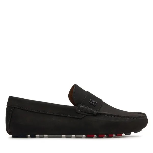 Мокасины Tommy Hilfiger Th Classic Nubuck Driver FM0FM05001 Black BDS, черный