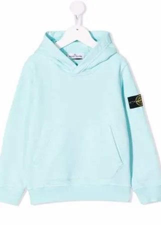 Stone Island Junior худи с нашивкой-логотипом