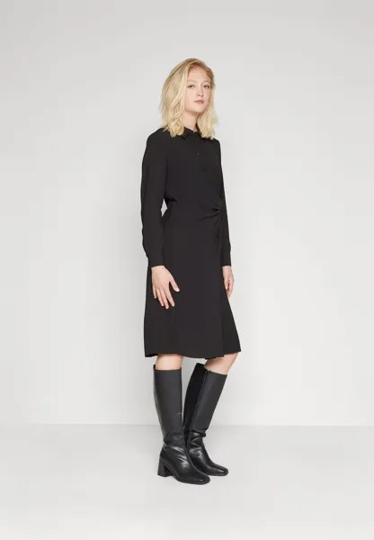 Классическая рубашка JDY JDYRIZZ WRAP SHIRT DRESS, черный