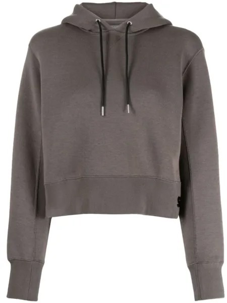 Sacai худи с аппликацией, коричневый