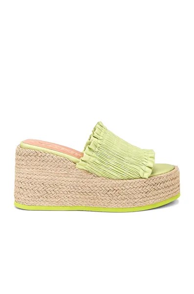 Эспадрильи Ganni Wedge Sandal, цвет Tender Shoots