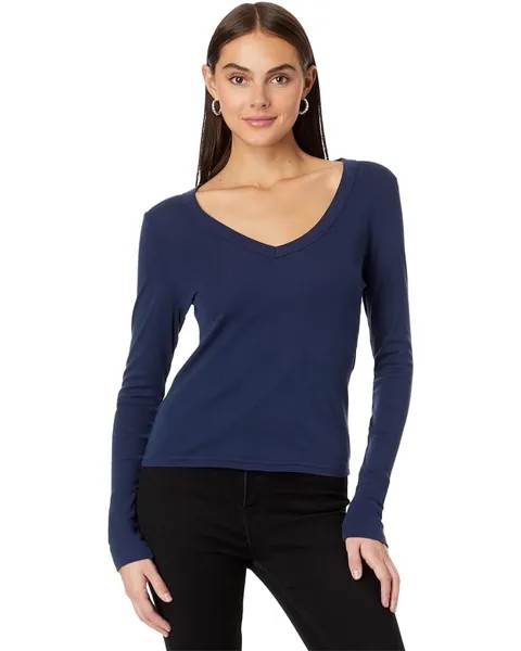 Футболка Michael Stars Logan V-Neck, цвет Nocturnal