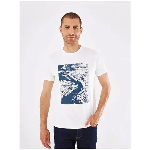Футболка мужская MEXX; цвет Off White; р. XL