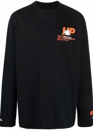 Heron Preston футболка с длинными рукавами и логотипом