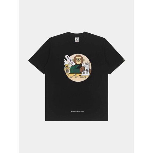 Футболка AAPE BY *A BATHING APE® Papa Tee, размер S, черный