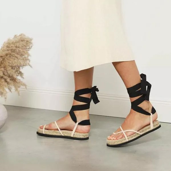 Сандалии yasmine - strappy espadrille almond- 3.1 Phillip Lim, черный