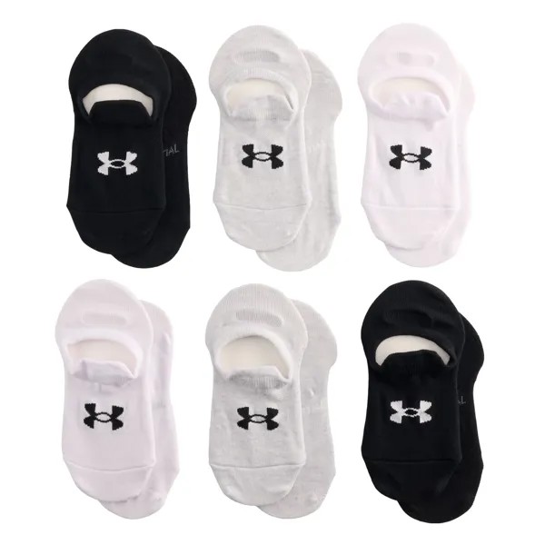 Мужские носки Under Armour, 6 пар незаменимых сверхнизких носков с вкладками