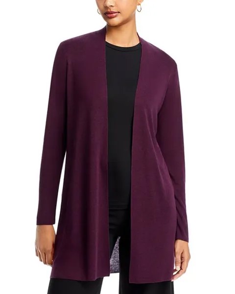 Прямой свитер-кардиган Eileen Fisher, цвет Purple