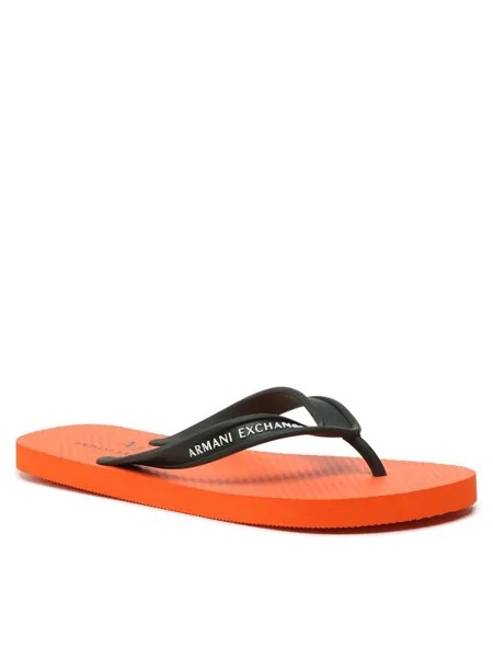 Шлепанцы мужские Armani Exchange XUQ002 XV676 00155 черные 46 EU